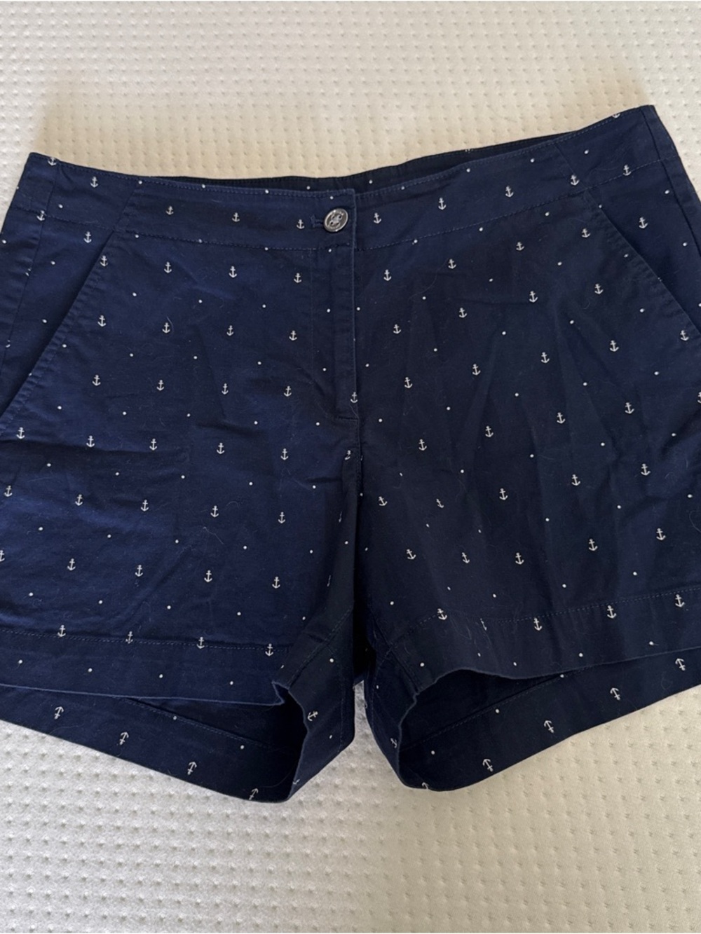 Nautica | Navy Anchor-Print Shorts | Women’s 12
